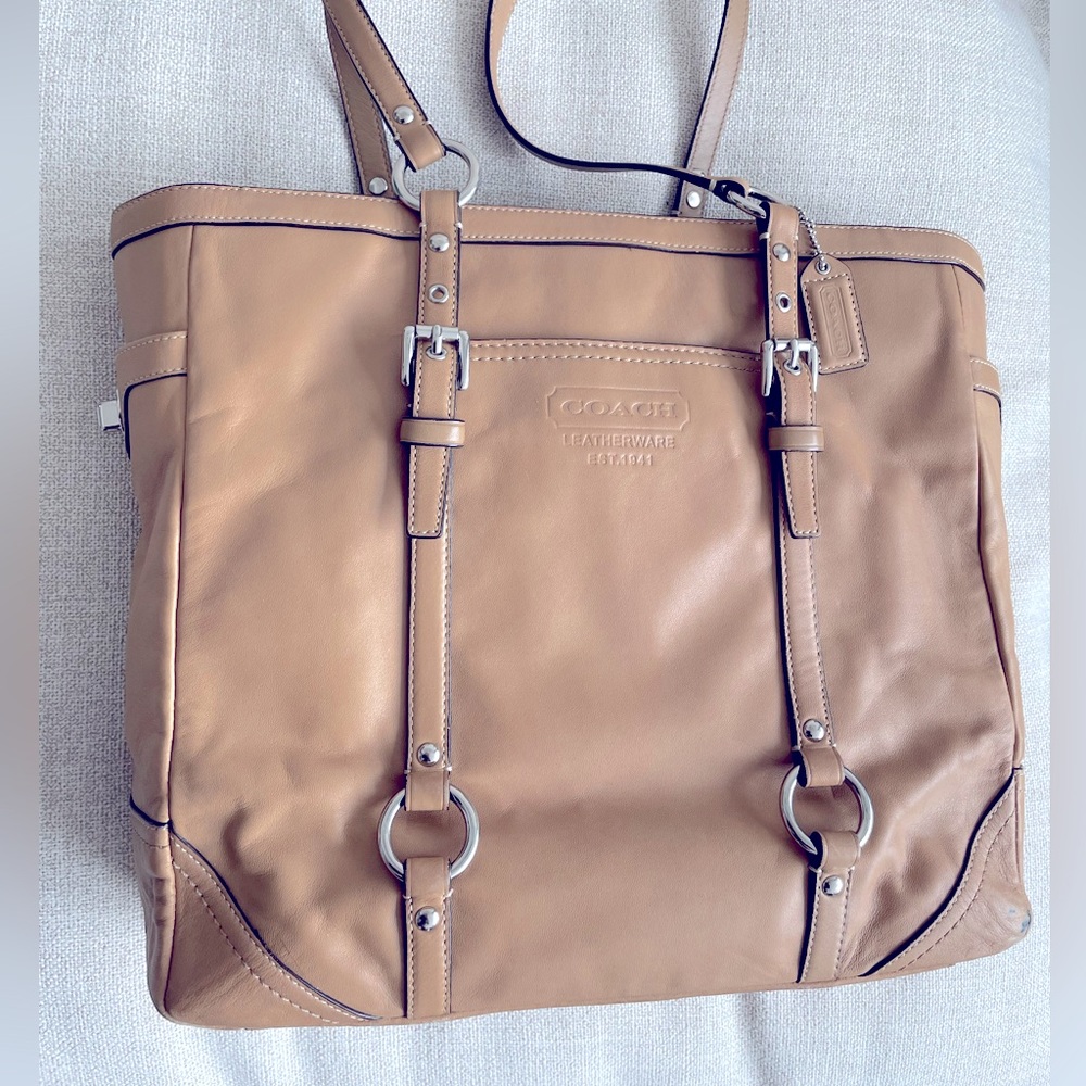 Coach - Vintage Gallery Tote Tan Leather Bag